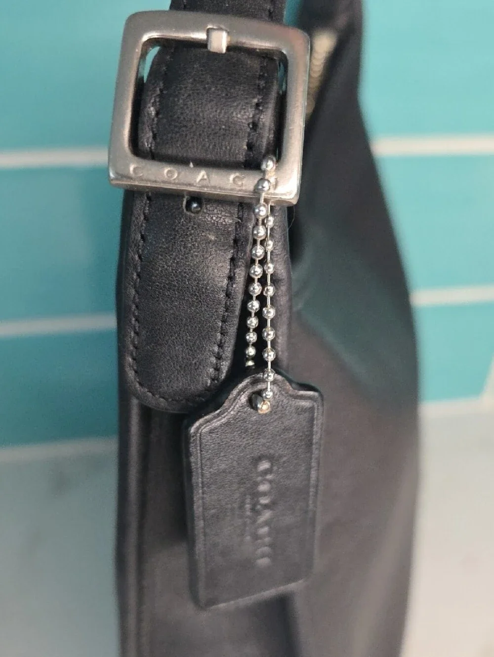 Vintage Y2KCOACH Andrea Slim Bucket Bag Black Leather